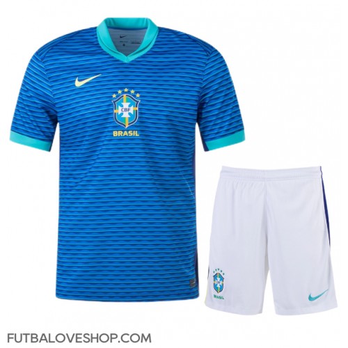 Dres Brazília Preč pre deti Copa America 2024 Krátky Rukáv (+ trenírky)